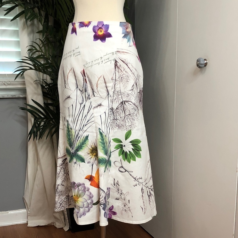 Debbie shuchat Floral Print Midi Skirt
